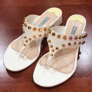 Prada Studded Sandals
